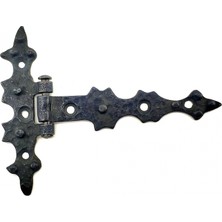 Freedom Storee Antika Tarz Dekoratif Pirinç Yıldız Kuyruklu Menteşe - 85X110 Mm, Oksit