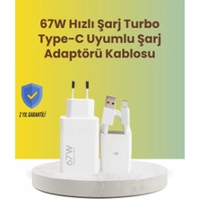 67W Hızlı Şarj Adaptörü Veri Aktarım Özellikli Type-C Kablo Seti
