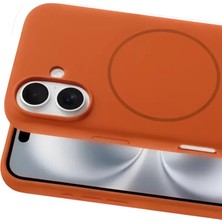 TKÇ Mey Ithalat®   iPhone 16 Kılıf Jully Magsafe Kapak - Turuncu