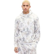 Gap 821645 Kamuflaj Logo Erkek Kapüşonlu Sweatshirt