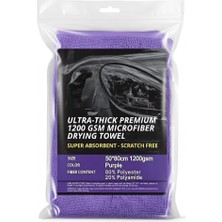 Delixa Autoshıft Ultra Emici Araba Kurutma Havlusu Xxl 1200 Gsm 50X80CM Motosiklet Bükülmüş Havlu Mikrofibe