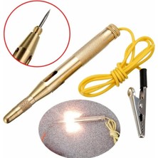 Delixa 7747 12V Araç Araba Kontrol Test Kalemi Timsah Ağızlı Elektrik Kontrol Kalemi, Metal Gövdeli, 6/24V