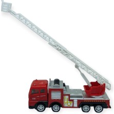 Esranın Dünyası Iş Makinaları Serisi - Sürtmeli Itfaiye Aracı 16 cm  - Uzayan Merdiven (Lisinya)