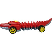 Esranın Dünyası Timsah Araba - Otomatik Hareketli Sesli Işıklı 32 cm - Kırmızı Timsah (Lisinya)
