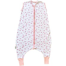 Delixa BEBEK%100 Pamuk Penye Interlok Örme Kumaş Ayaklı Uyku Tulumu 6-18 Ay