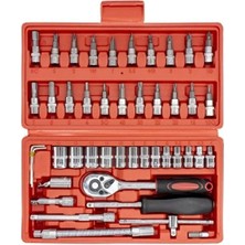 46 Parça 1/4" Lokma Takımı