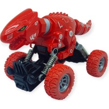Esranın Dünyası Uzayan Dinazor Arabalar 18 cm - Kırmızı (Lisinya)