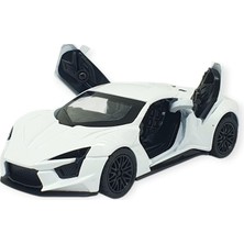 Esranın Dünyası Çek Bırak Metal Arabalar 13 cm - SR2210- Beyaz (Lisinya)