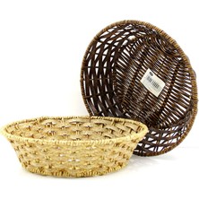 Esranın Dünyası Yuvarlak Ahşap Ekmek Sepet (4887)