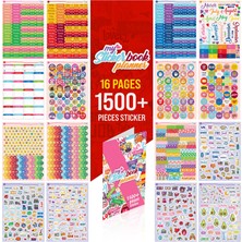 Delixa Planner Sticker Set - 1500+ Adet Çıkartma - Takvim, Ajanda, Günlük, Planlayıcı, Not Defteri, Journal