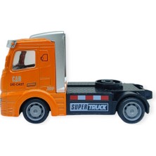 Esranın Dünyası Çekbırak Metal Tır Kafası 12 cm - Turuncu (Lisinya)