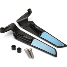 Delixa Naked Touring Uyumlu Cnc Alüminyum Gövdeli Kanat Tipi Ayarlanabilir Motosiklet Dikiz Yan Aynası Cmx9