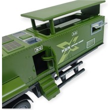 Esranın Dünyası Metal Tır 1:24 - Sesli Işıklı Karavan Tır 39 cm - Yeşil (Lisinya)