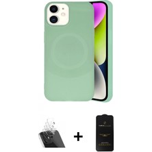 Marsilyan™- iPhone 11 Kılıf Ufuk Serisi - Siyah 6d Antistatik Mat Seramik Hayalet Nano Ekran Koruyucu + Şeffaf Kamera Lens Koruma Cam