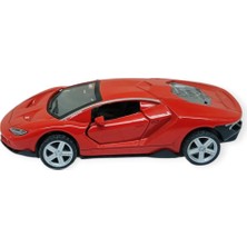 Esranın Dünyası Çek Bırak Metal Arabalar 12 cm - 6632-40 - Kırmızı (Lisinya)