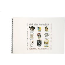 Delixa Tükenmez Resim Defteri-1 Ressam Kediler - 35X50CM