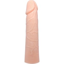 Delixa 6cm Dolgulu Süper Realistik Penis Kılıfı Uzatmalı Prezervatif