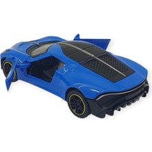 Esranın Dünyası Çek Bırak Araba Metal - 6643-06 - Mavi (Lisinya)