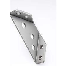 Delixa Yönsüz Köşe Bağlantı Aparatı, 155X70X20 Mm, Delikli Metal, Montaj Plakası, , , Masa, Dolap Bağlantıs