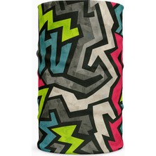 Delixa Geometrik Desenli, Çok , Boyunluk Bandana Saç Bandı Maske Balaklava Toka Sürüş Için Koruyucu