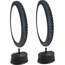 Delixa Jant Bisiklet Ön - Arka Iç Dış Lastik Seti (24X 1.95) Ekonomik Seri