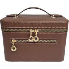 Delixa Aynalı Makyaj Düzenleme Çantası - Fermuarlı Taşıma Kutusu