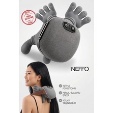 Neffo Akıllı Boyun Omuz Masaj Aleti Isıtmalı Kablosuz Ems Titreşim Masaj Cihazı