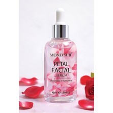 MONDSUB Rose Petal Yüz Serumu – Aydınlatıcı & Nemlendirici, Tüm Cilt Tipleri Için (45ML)