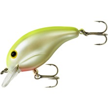 Delixa Bandit Lures Seri 100 Crankbait Bas Balıkçılık Yemleri, 1,5 M Derine Dalış, 5 Cm, 7g, Inci Chartreus