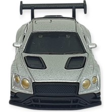 Esranın Dünyası Çek Bırak Metal Küçük Arabalar 8 cm - 6411A-16 - Gümüş (Lisinya)