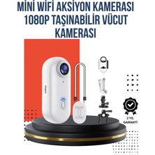 Pileli Store 360° Klipsli Manyetik Spor Kamera Yüksek Çözünürlük