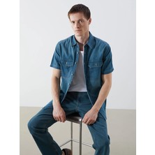 Lc Waikiki Yeni Sezon Regular Fit Kısa Kollu Erkek Jean Gömlek