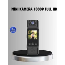 Pileli Store 180° Döner Lensli Mini Kamera 1080P Full Hd Hareket Algılama 1200MAH