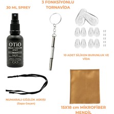 Gözlük Burunluk ve Tornavida Seti 10 Adet Burunluk ve Vida Çelik Tornavida