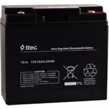  ttec 12v 18a base bakımsız kuru akü elektrikli bisikletler ıçin