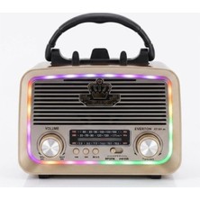 Everton Rt-301.M Bluetooth-Usb-Sd-Fm Şarjlı,Solarlı,Ledli, Nostaljik Radyo El Fenerl Radyo