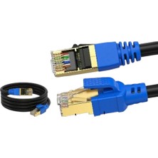 Feny Fn-Cat7Ls20 10Gbps İnternet 60Mhz 20 Metre Cat7 Gold Patch Kablo (Yanmaz- Yüzde 100 Saf Bakır)