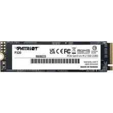 Patriot 512Gb P320 3000-2200Mb-S Nvme M.2 Ssd (P320P512Gm28) Ssd Disk