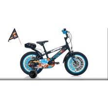 Nessi World Monster 16 Jant Alüminyum Çocuk Bisikleti Mat Siyah-Gri-Mavi