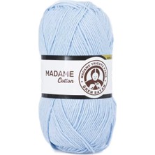Ata Store 1 Adet Madame Cotton El Örgü Ipi Yünü 100 gr 014 Bebe Mavi