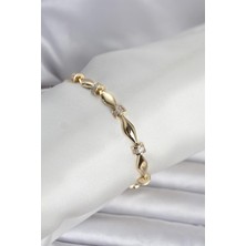 Callerrons Accessories Pirinç Gold Renk Sütun Model Kadın Bileklik - EBJ260418W41880