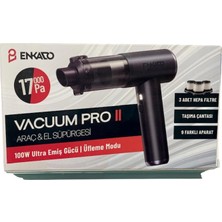  enkado ekd-sp10 17000pa 2000ah güçlü vakum ve üflemeli şarjlı elektrikli araç süpürgesi 3ad filtre