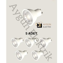 Aygünelektrik CSR 7W MR16 Mercekli LED Çanak Ampul- Sarı Işık 3200K