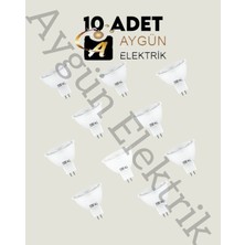 Aygünelektrik Horoz Electric 8W MR16 Mercekli LED Çanak Ampul- 10 Adet