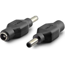 Nemere Notebook Adaptör Ucu Çevirici 4.5*3.0 (M) To Bloc PIN10 (F) 10LU Paket Siyah HDX1339