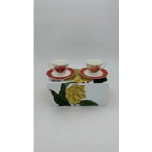 Mikasa Moor Art Of Botanica Turuncu 2li Kahve Fincan Seti 90CC