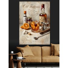 Karizma Tablo Viski ve Puro Keyfi Tabelası Dekoratif Kanvas - Mdf Ahşap Tablo