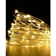 Yasima Pil ile Çalışan Peri LED Işık Kumandalı Animasyonlu Pil LED 10 Metre Çok Amaçlı Aydınlatma