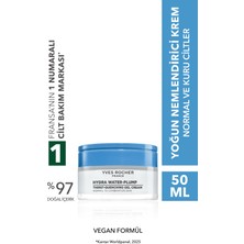 Yves Rocher Jel Krem - Hyaluronik Asit, Aloe Vera,papatya -Hydra Water Plump Nemlendirici Botanik Kompleks 50ML