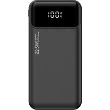 Mobilite 10000 Mah 22.5W Süper Hızlı Şarj Dahili Kablolu Dijital LED Göstergeli Pd ve Qc 3.0 Powerbank